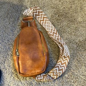 Leather Sling Bag Purse